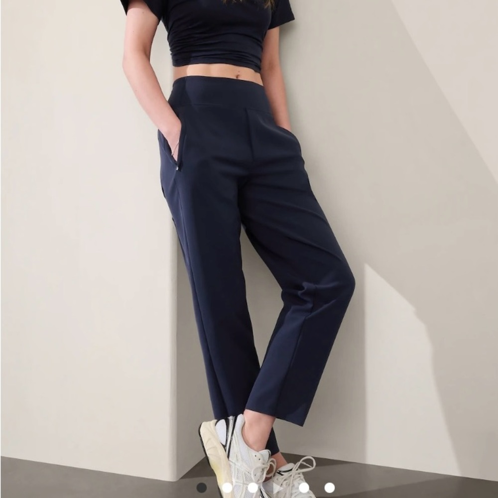 Athleta Endless High Rise Pant Navy size 4 petite